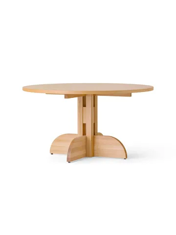 Puffin Dining Table τραπέζι Oak Veneer Natural - Φυσικό δρυς καπλαμάς, Ø140 εκ. - Audo Copenhagen