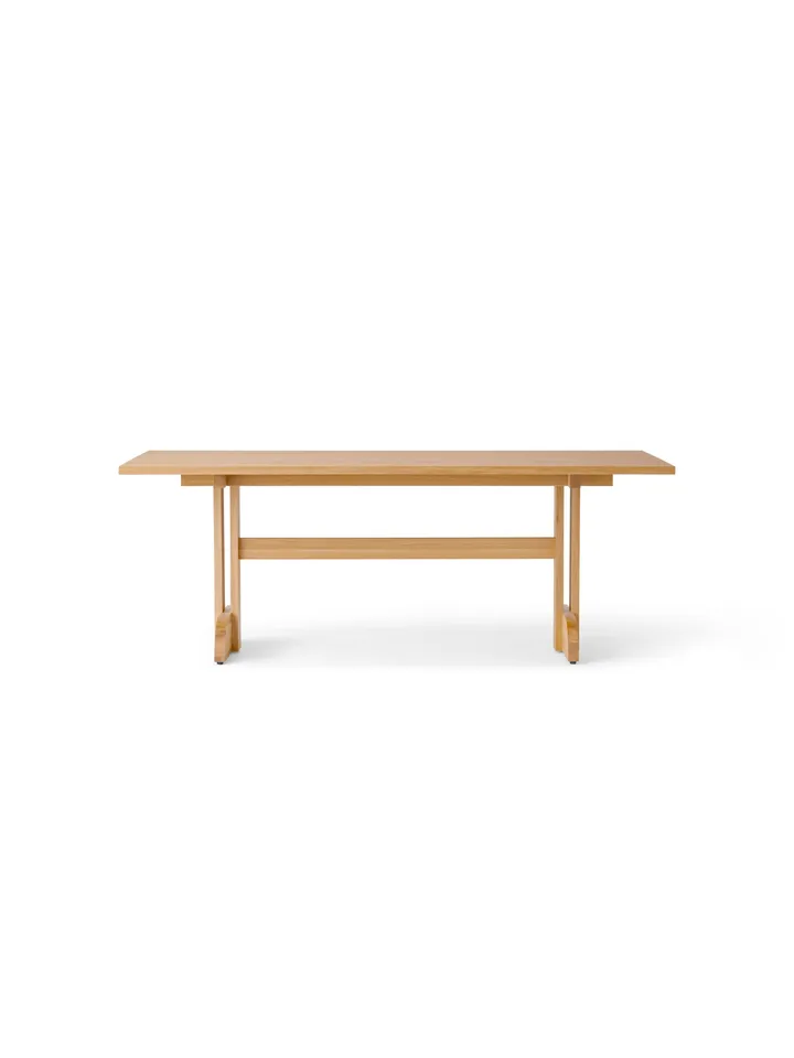 Puffin Dining Table τραπέζι Oak Veneer Natural - Φυσικό καπλαμάς δρυός, 200x95 εκ. - Audo Copenhagen