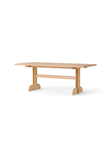 Puffin Dining Table τραπέζι Oak Veneer Natural - Φυσικό καπλαμάς δρυός, 200x95 εκ. - Audo Copenhagen