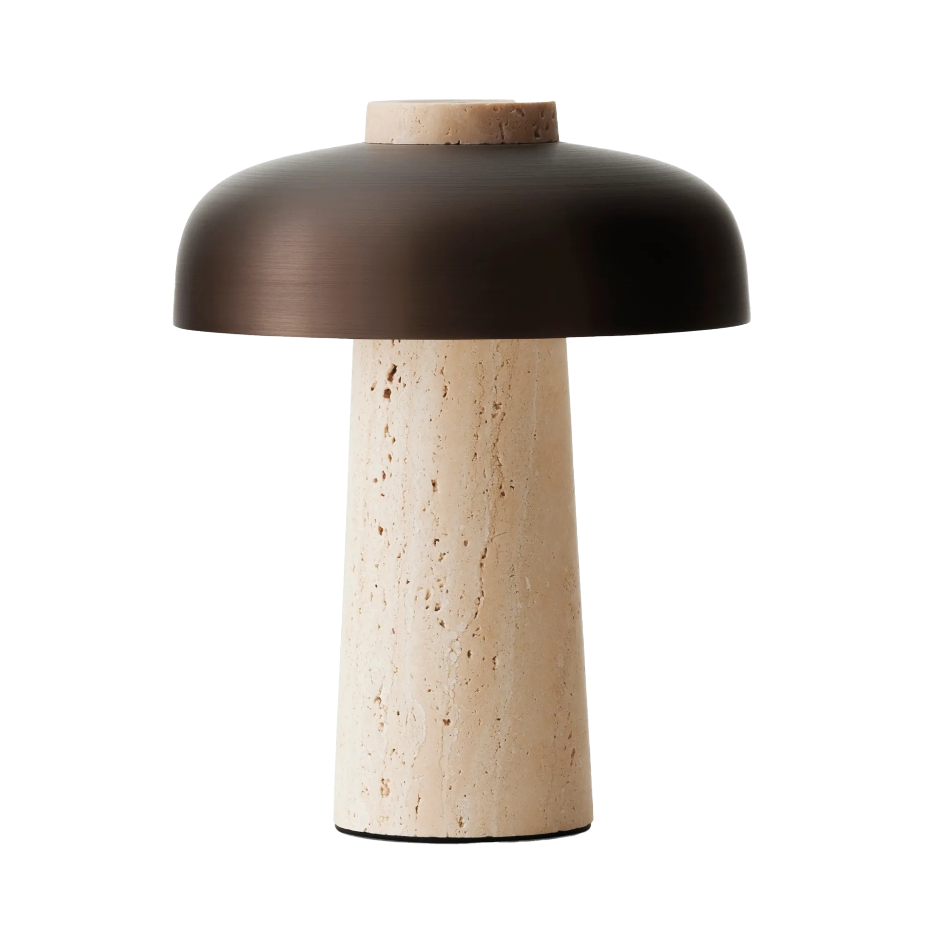 Reverse φορητό επιτραπέζιο φωτιστικό 24,5 cm, Travertine-bronzed aluminium Audo Copenhagen