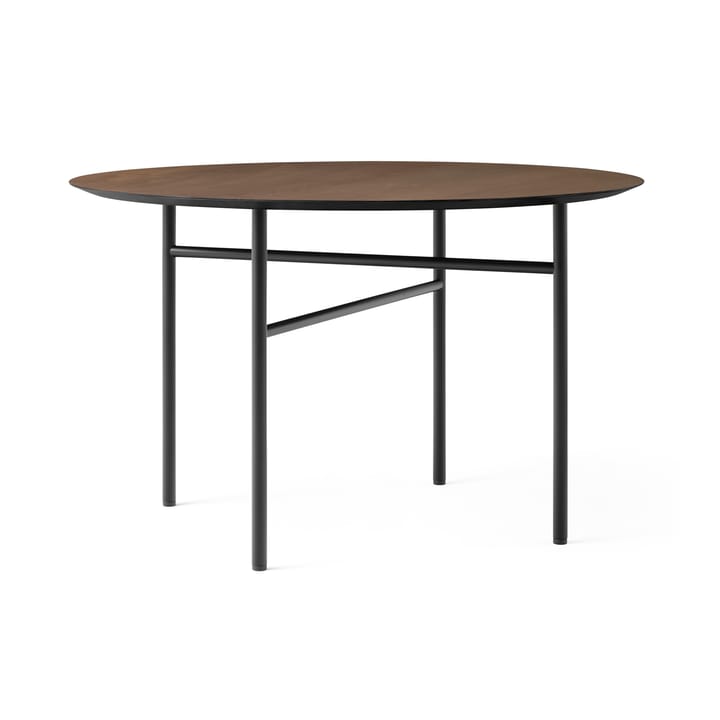 Στρογγυλό τραπέζι Snaregade - Μαύρη-σκούρα βαμμένη δρυς. Ø120 cm - Audo Copenhagen