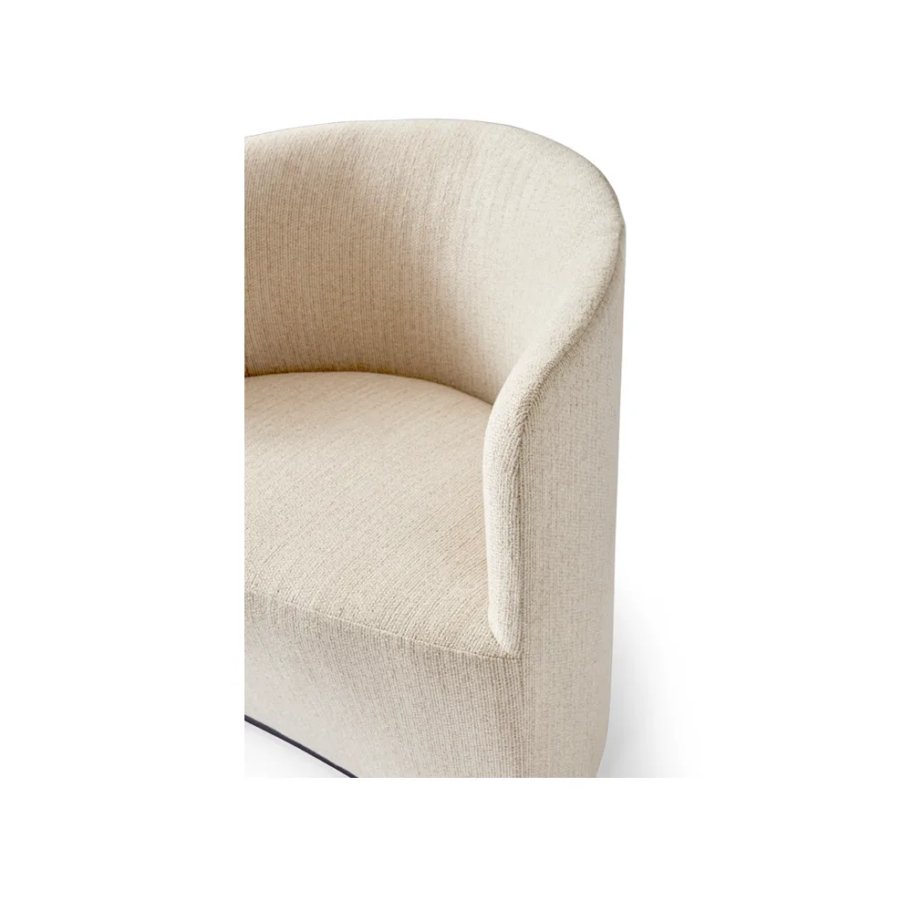 Αναπαυτική πολυθρόνα Tearoom lounge, Ύφασμα savanna 202 σε μπέζ χρώμα  Audo Copenhagen