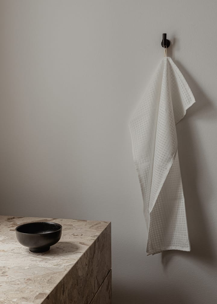 Troides πετσέτα κουζίνας 40x67 cm Συσκευασία 2 τεμαχίων, Καμένη σιένα-λευκό Audo Copenhagen