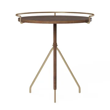 Umanoff βοηθητικό τραπεζάκι καρυδιά-γυαλισμένος ορείχαλκος - 45 cm - Audo Copenhagen