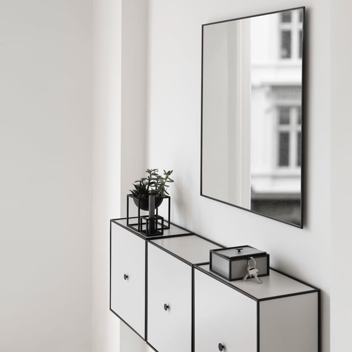 Wavy καθρέφτης 70x70 cm, μαύρο Audo Copenhagen