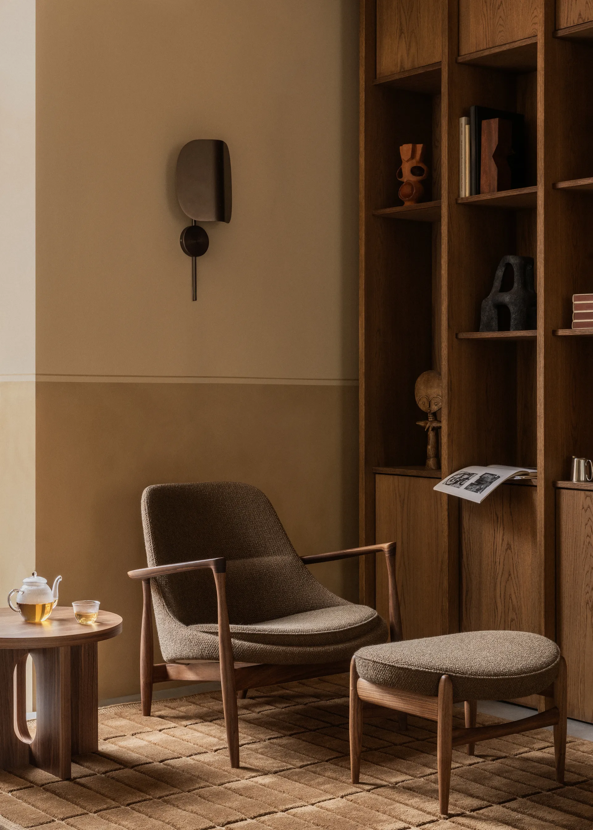 Wing επιτοίχιο φωτιστικό, Bronzed aluminium, 47 cm Audo Copenhagen