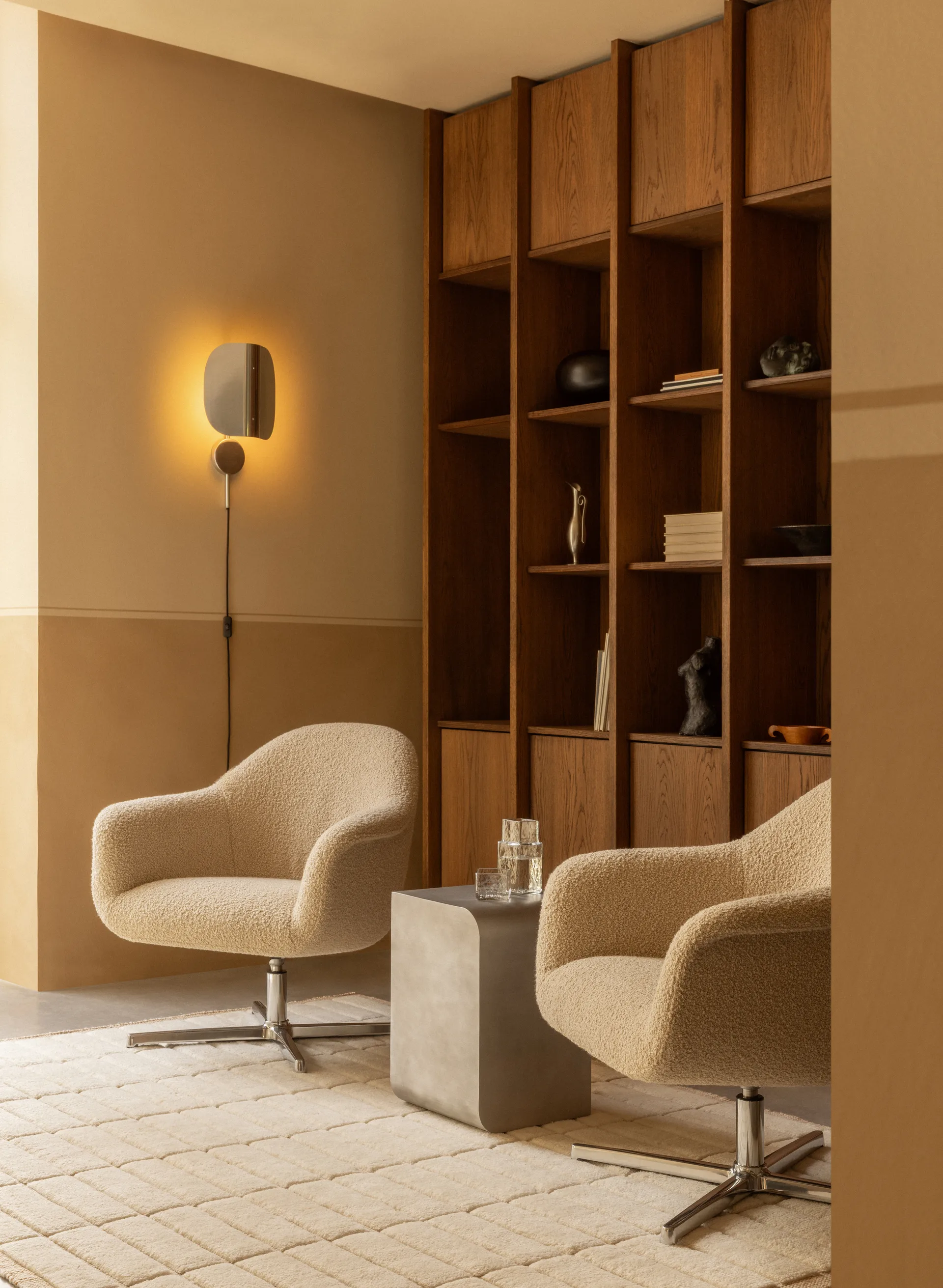 Wing επιτοίχιο φωτιστικό, Polished aluminium, 47 cm Audo Copenhagen