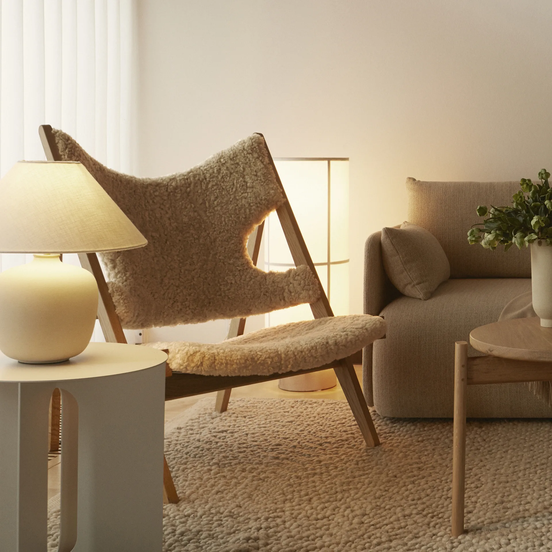 Yokohama επιτραπέζιο φωτιστικό Ø 37 cm, Υπόλευκο Audo Copenhagen