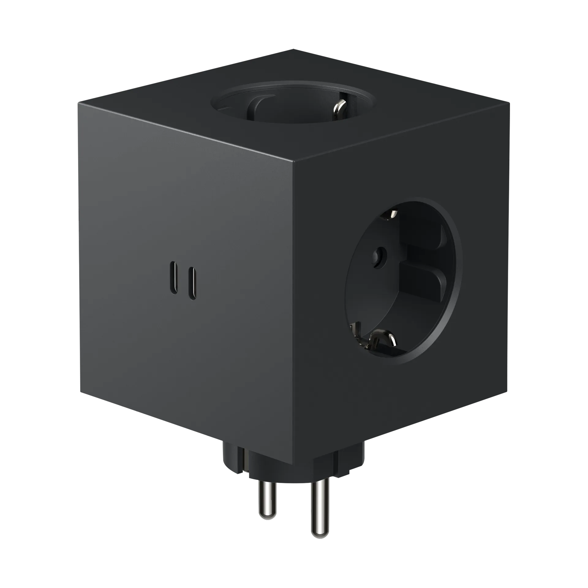 Κουτί για 2 πρίζες, Μαύρο στοκχόλμης Avolt