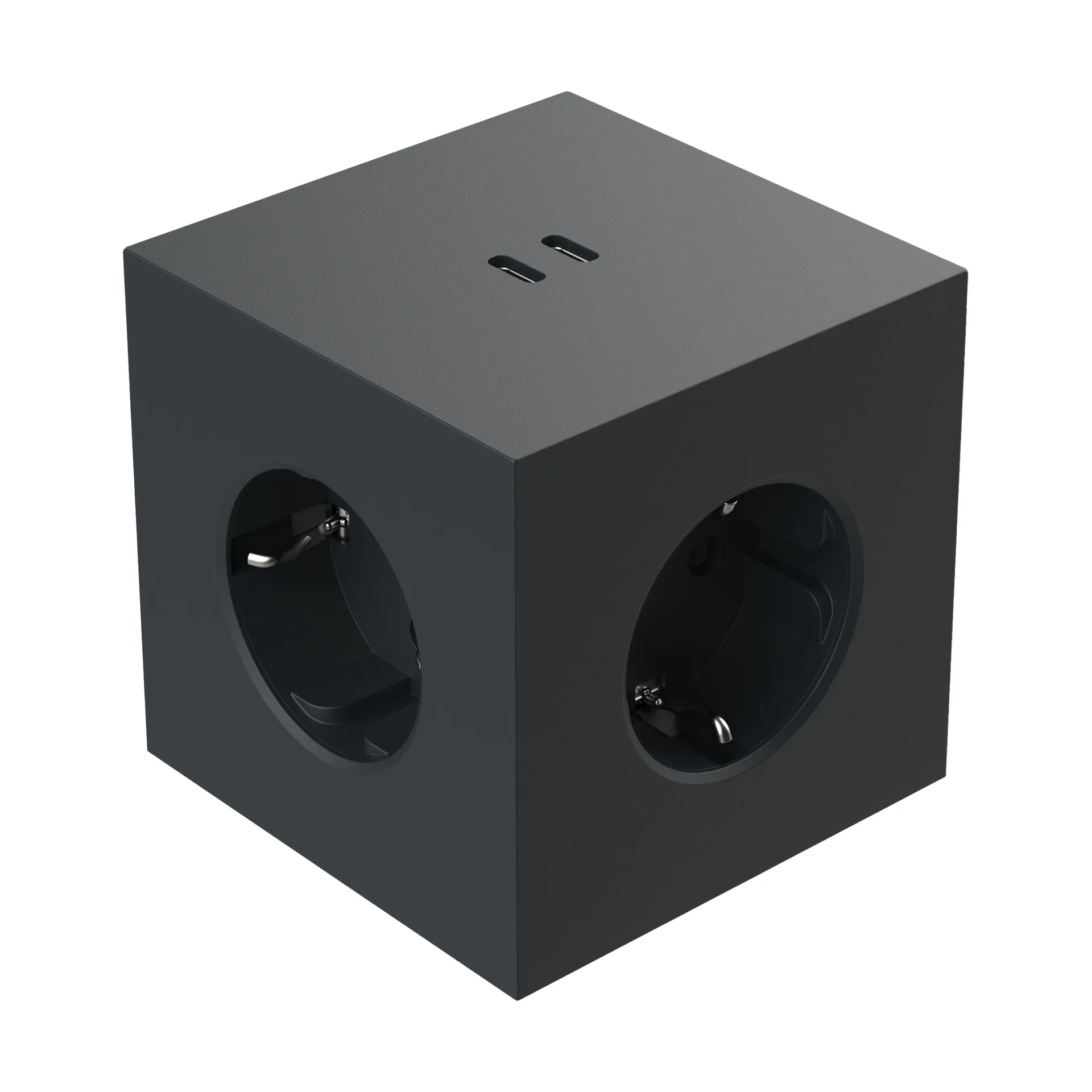 Κουτί για 2 πρίζες, Μαύρο στοκχόλμης Avolt