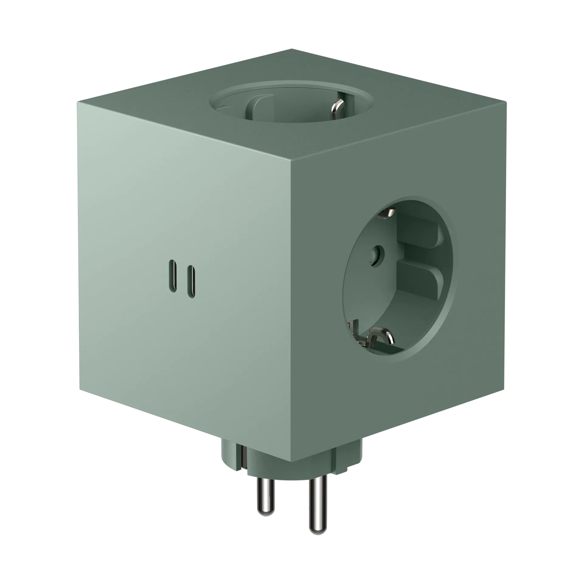 Κουτί για 2 πρίζες, Πράσινο της δρυός Avolt