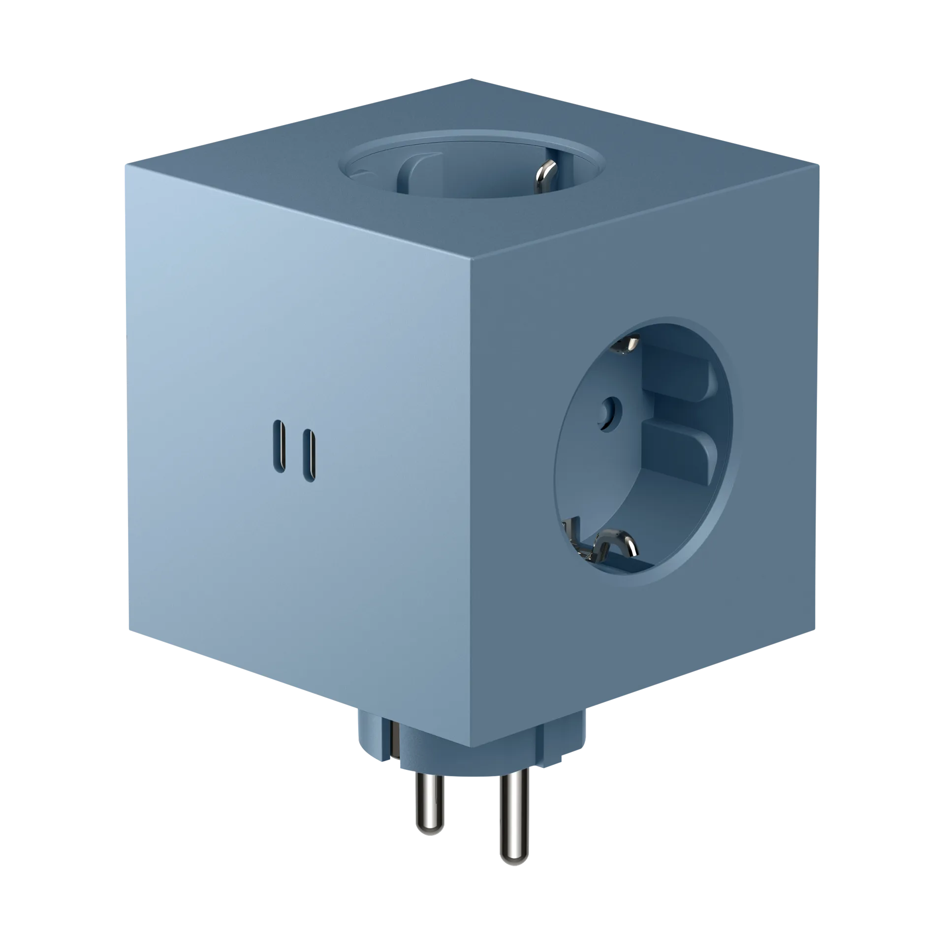 Κουτί για 2 πρίζες, Μπλε του καρχαρία Avolt