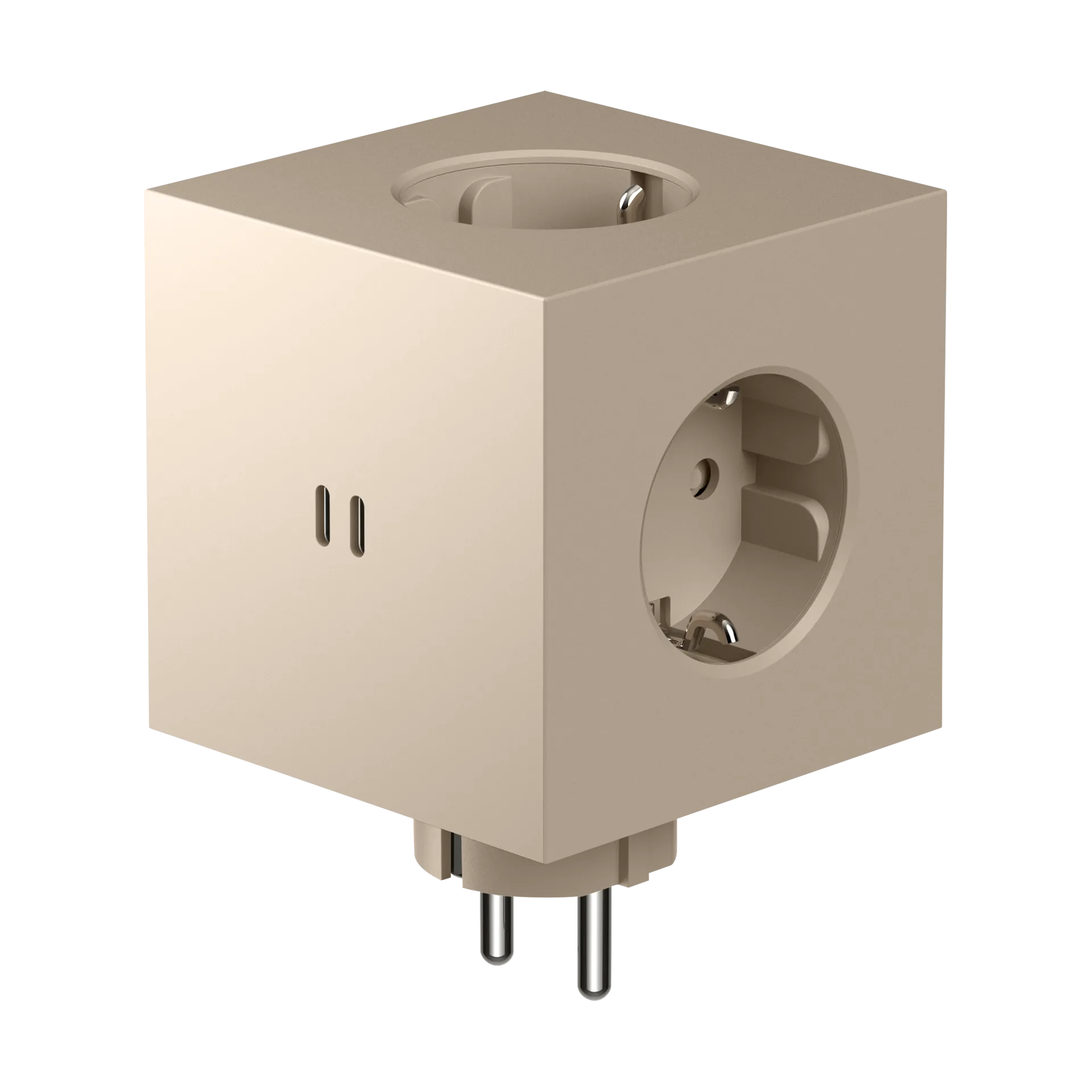 Κουτί για 2 πρίζες, Μπεζ Avolt