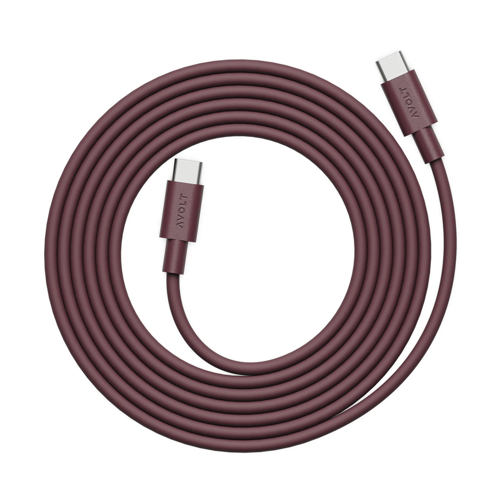 AVOLT x Bauhaus-Archiv Cable 1 USB C σε USB C, Mulberry Red Avolt