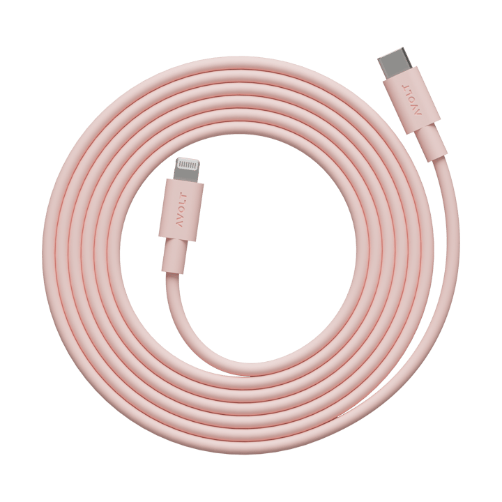 Καλώδιο Cable 1 USB-C σε Lightning, μήκος 2 μ - New Pink - Avolt