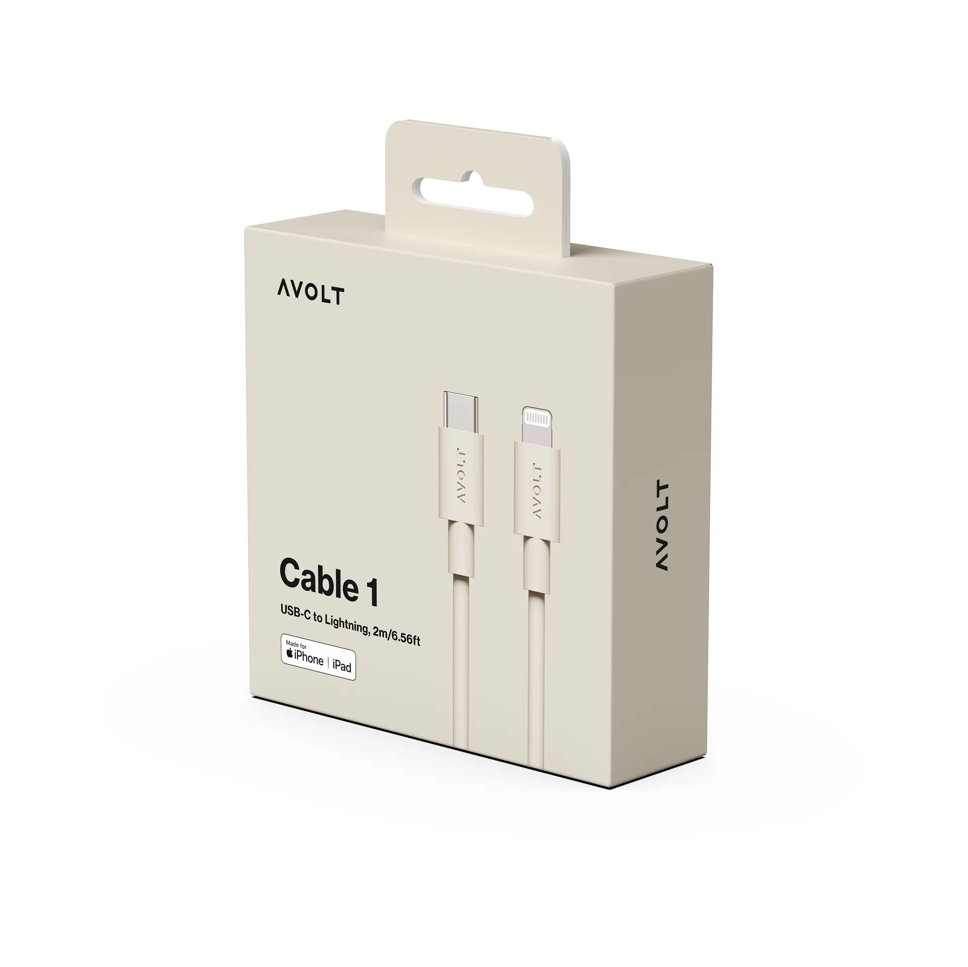 Καλώδιο Cable 1 USB-C σε Lightning, μήκος 2 μ, Nomad Sand Avolt