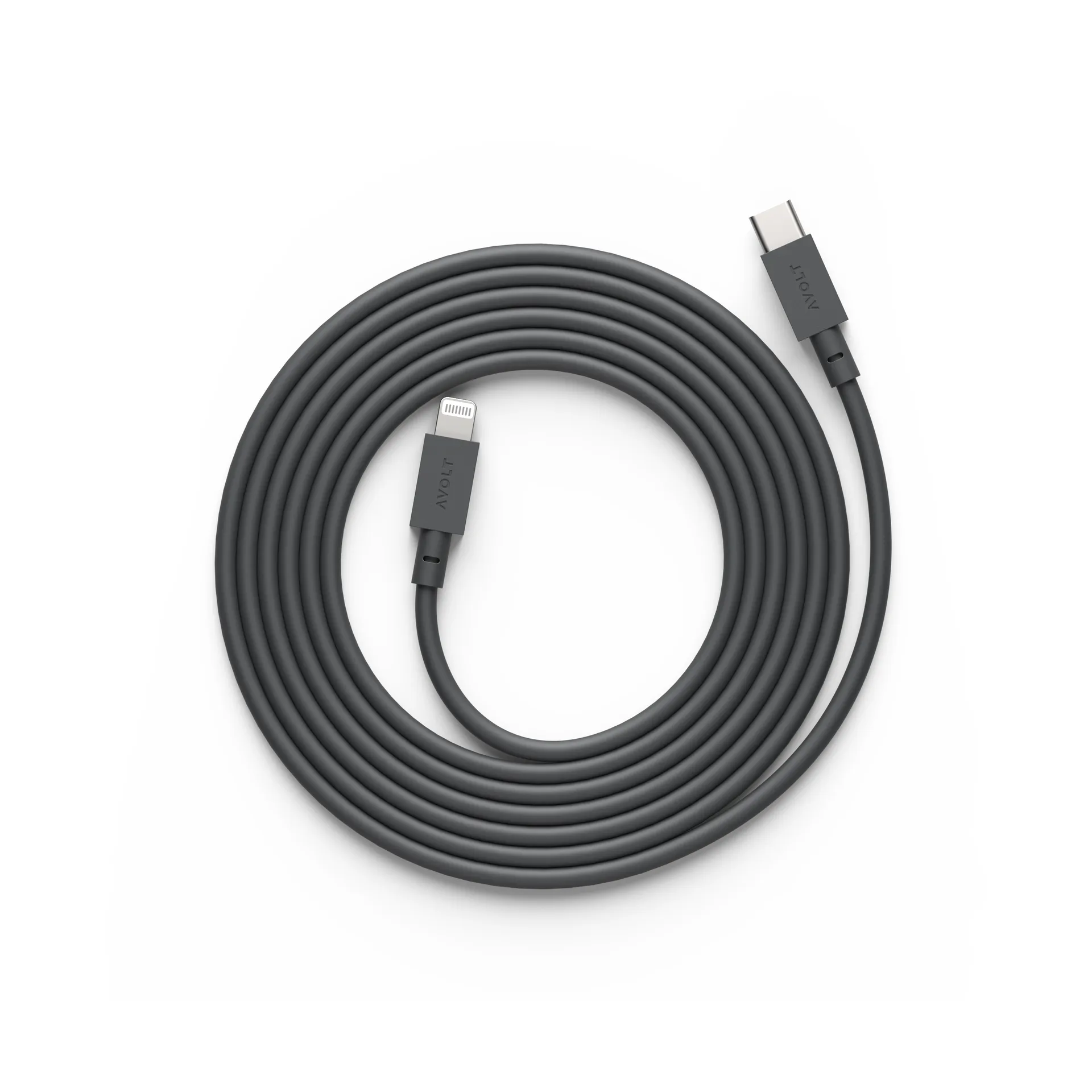 Καλώδιο Cable 1 USB-C σε Lightning, μήκος 2 μ, Stockholm Black Avolt