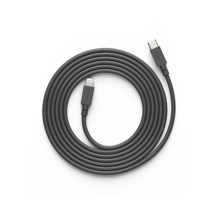 Καλώδιο Cable 1 USB-C σε Lightning, μήκος 2 μ - Stockholm Black - Avolt