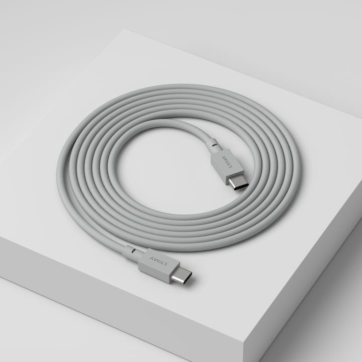 Cable 1 USB-C σε USB-C καλώδιο φόρτισης 2 m, Gotland gray Avolt