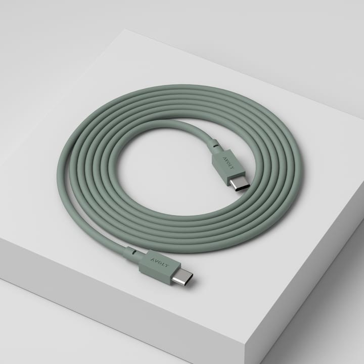 Cable 1 USB-C σε USB-C καλώδιο φόρτισης 2 m, Oak green Avolt