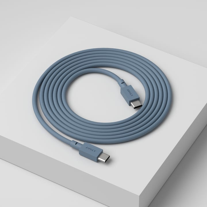 Cable 1 USB-C σε USB-C καλώδιο φόρτισης 2 m, Shark blue Avolt