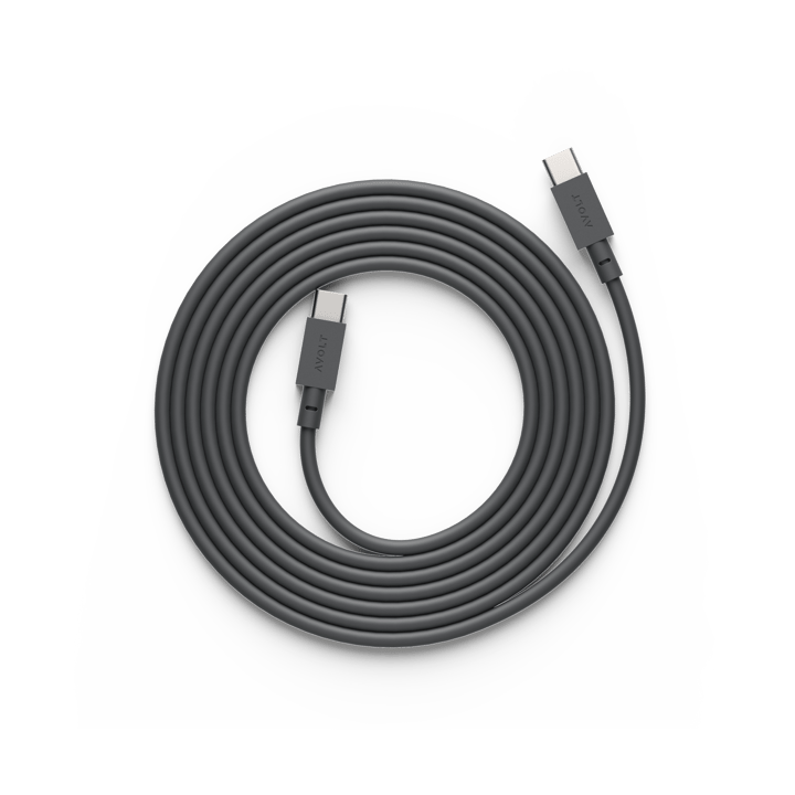 Cable 1 USB-C σε USB-C καλώδιο φόρτισης 2 m - Stockholm black - Avolt
