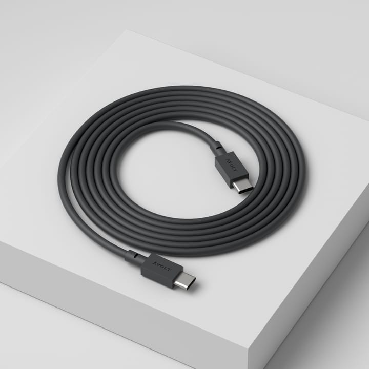 Cable 1 USB-C σε USB-C καλώδιο φόρτισης 2 m - Stockholm black - Avolt