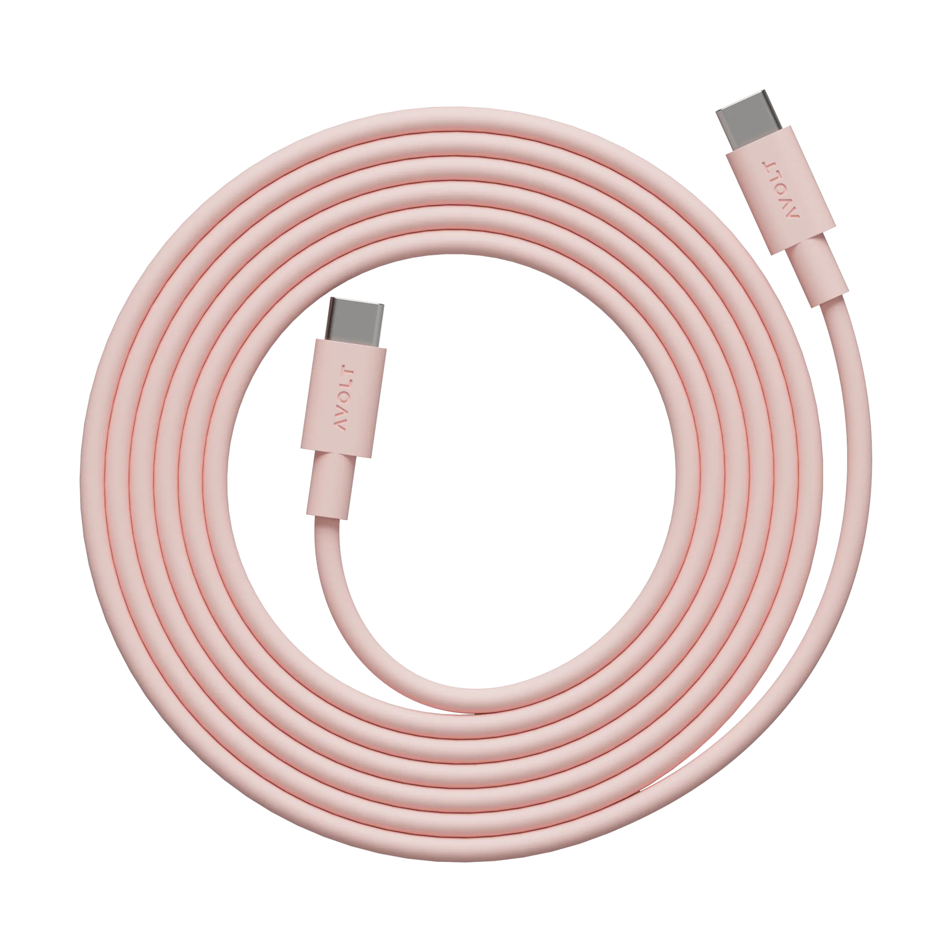 Καλώδιο Cable 1 USB-C σε USB-C, μήκος 2 μ, New Pink Avolt