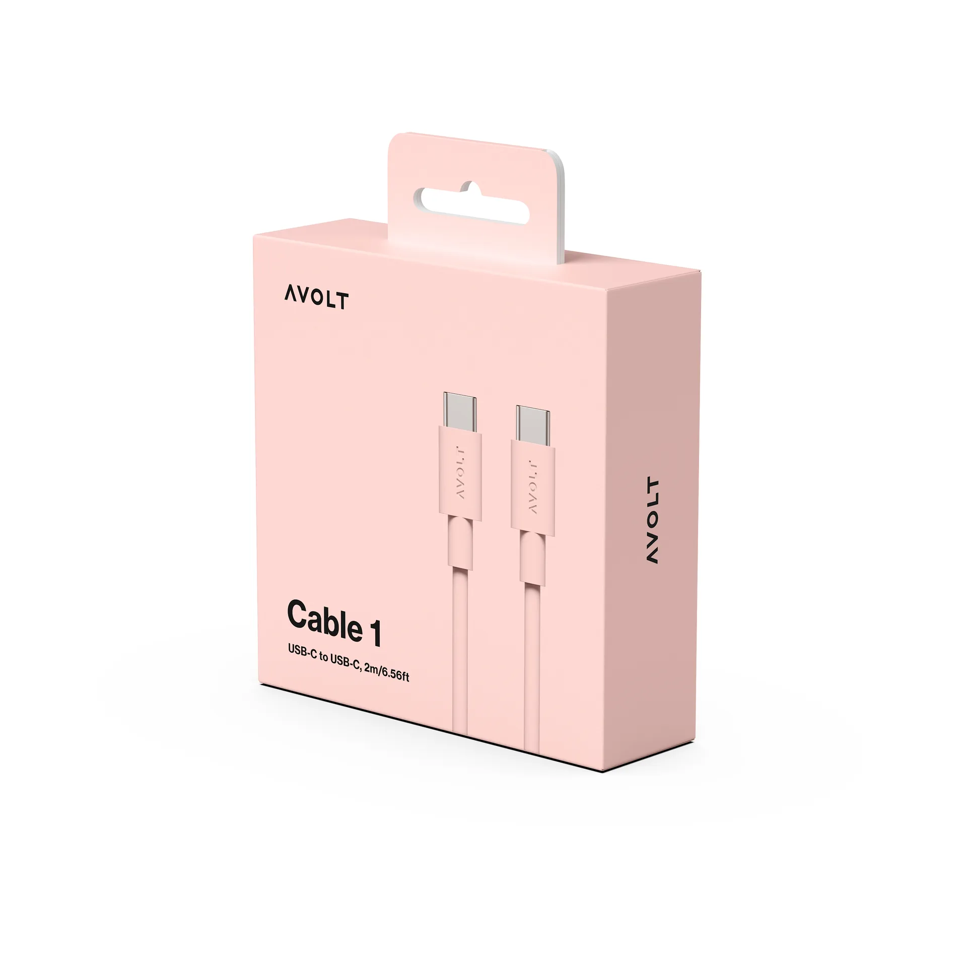 Καλώδιο Cable 1 USB-C σε USB-C, μήκος 2 μ, New Pink Avolt