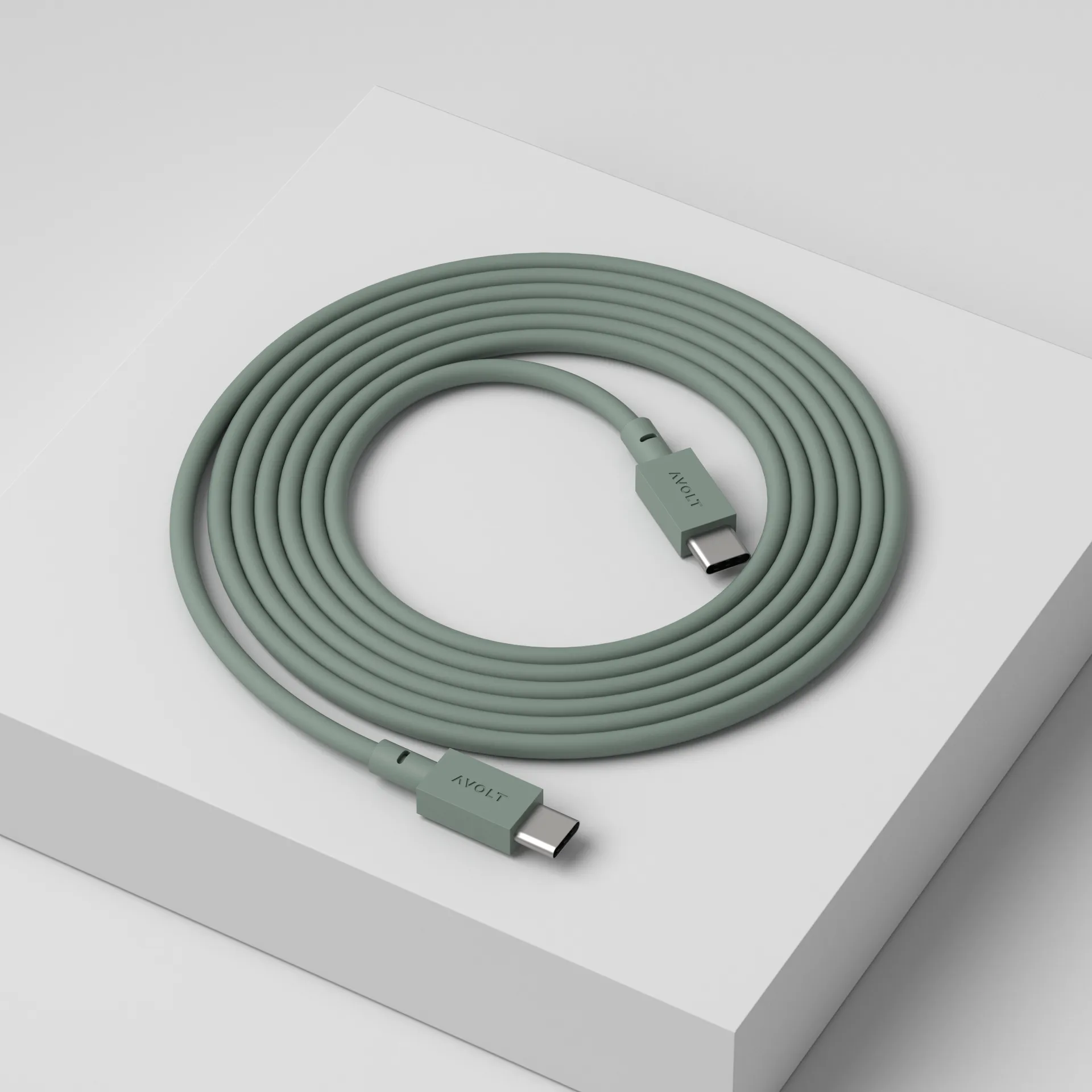 Καλώδιο Cable 1 USB-C σε USB-C, μήκος 2 μ, Oak green Avolt