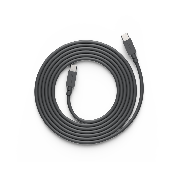 Καλώδιο Cable 1 USB-C σε USB-C, μήκος 2 �μ - Stockholm black - Avolt
