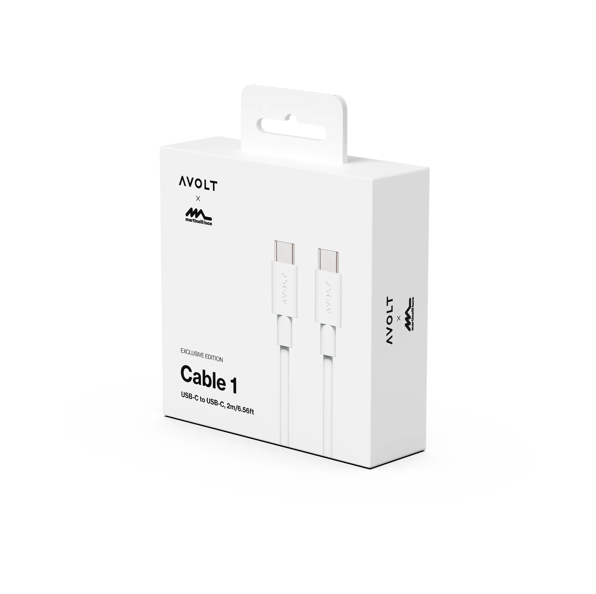 Καλώδιο Cable 1 USB-C σε USB-C, μήκος 2 μ, White Martinelli Luce Edition Avolt
