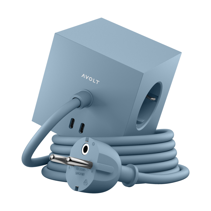 Square 1 πρίζα USB-C 30W 1,8 m - Shark blue - Avolt