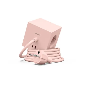 Square 1 πολύπριζο USB-C 30W 1,8 μ - New Pink - Avolt