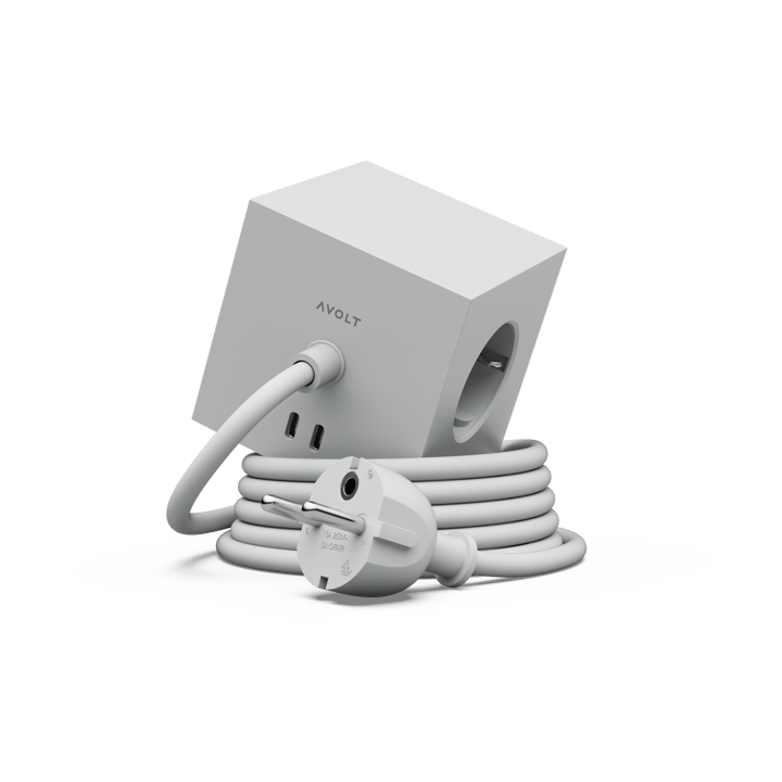 Square 1 πολύπριζο USB-C 30W 3 μ - Gotland Gray - Avolt