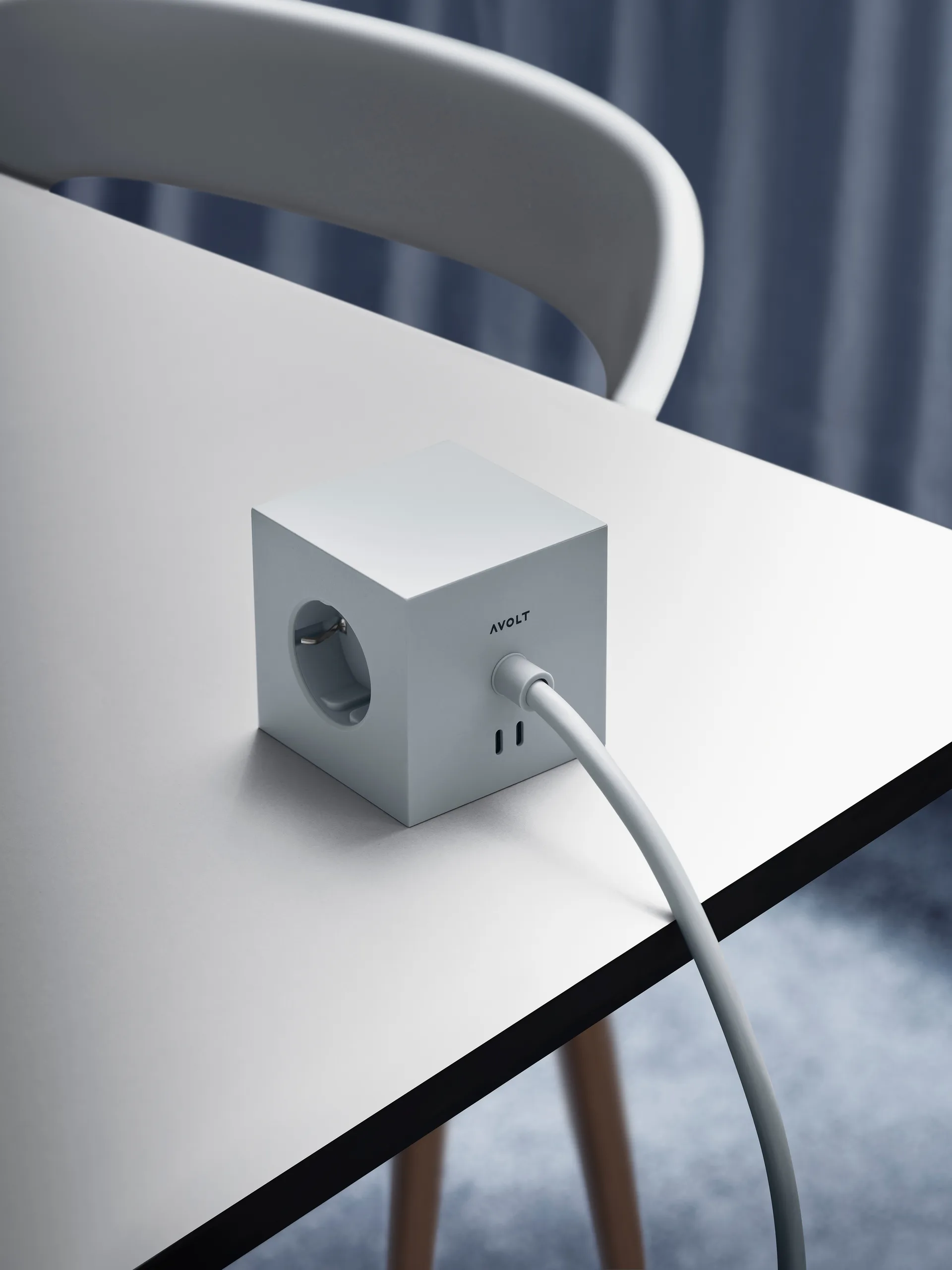 Square 1 πολύπριζο USB-C 30W 3 μ, Gotland Gray Avolt