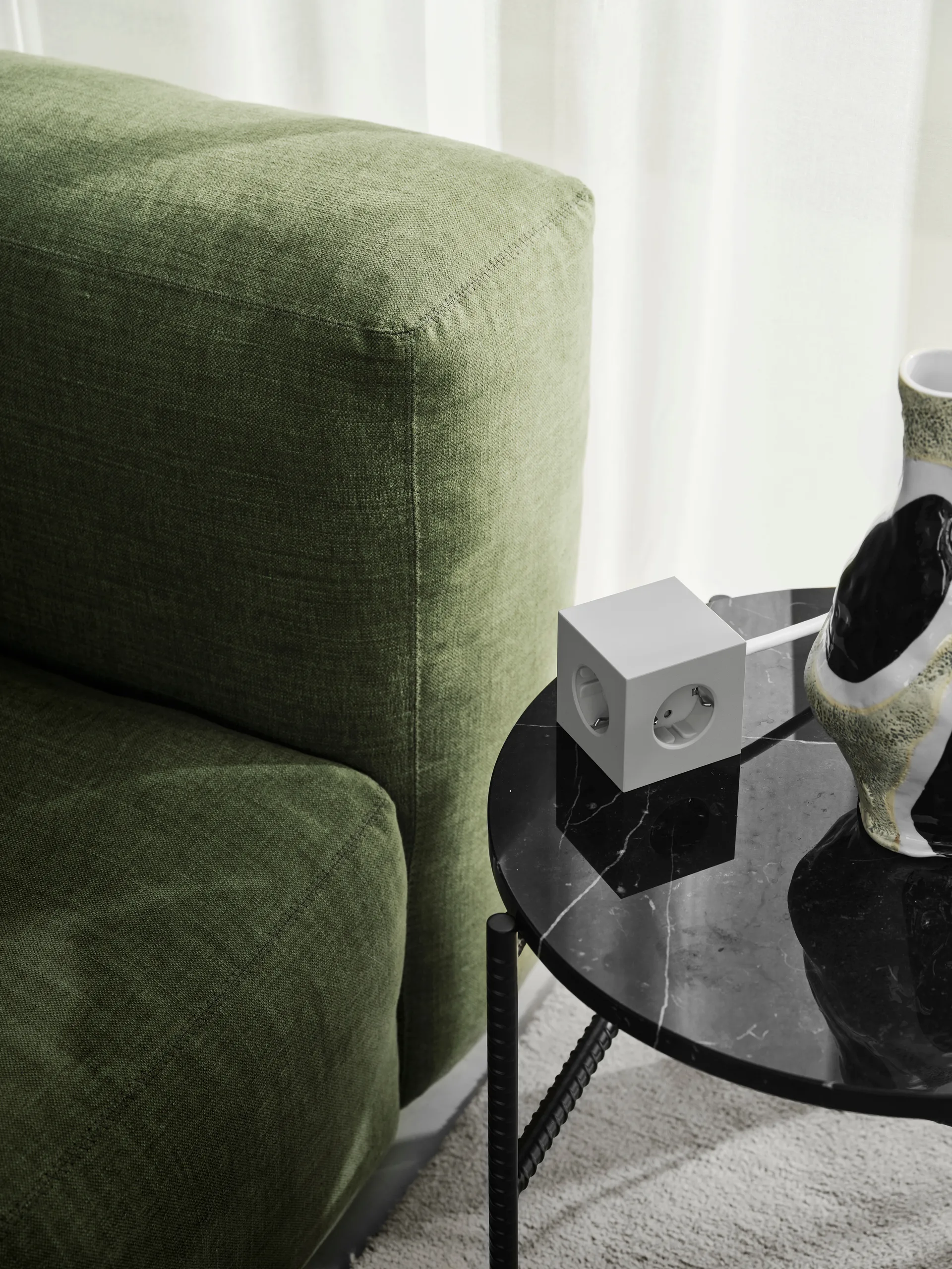 Square 1 πολύπριζο USB-C 30W 3 μ, Gotland Gray Avolt