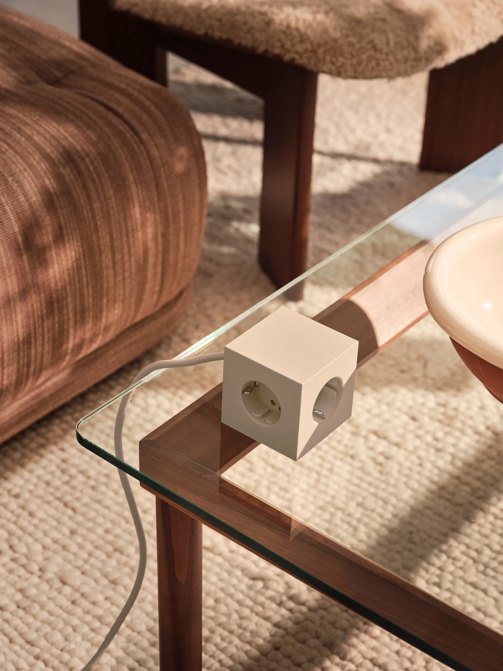 Square 1 πολύπριζο USB-C 30W 3 μ, Nomad Sand Avolt