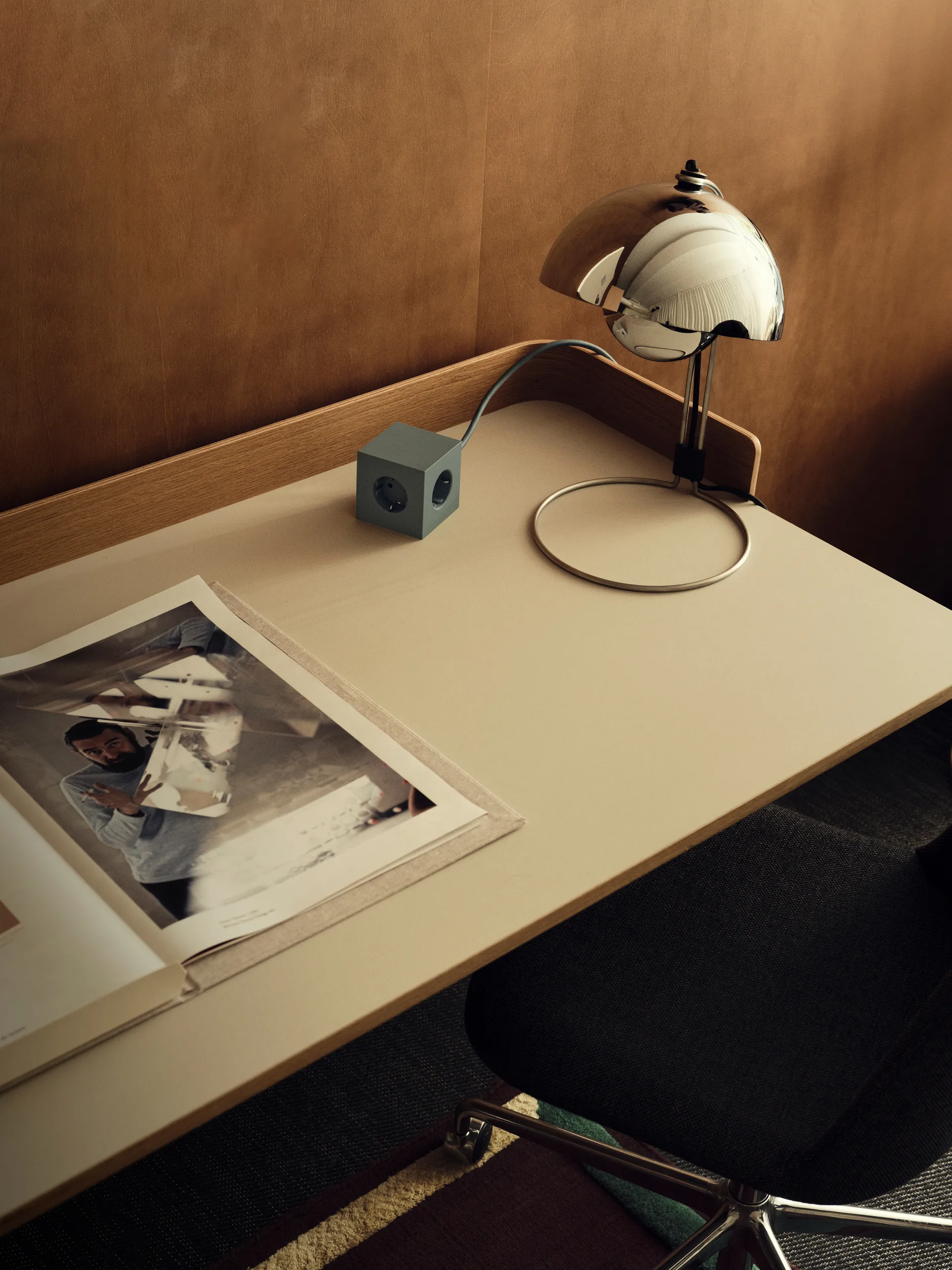 Square 1 πολύπριζο USB-C 30W 3 μ, Oak Green Avolt