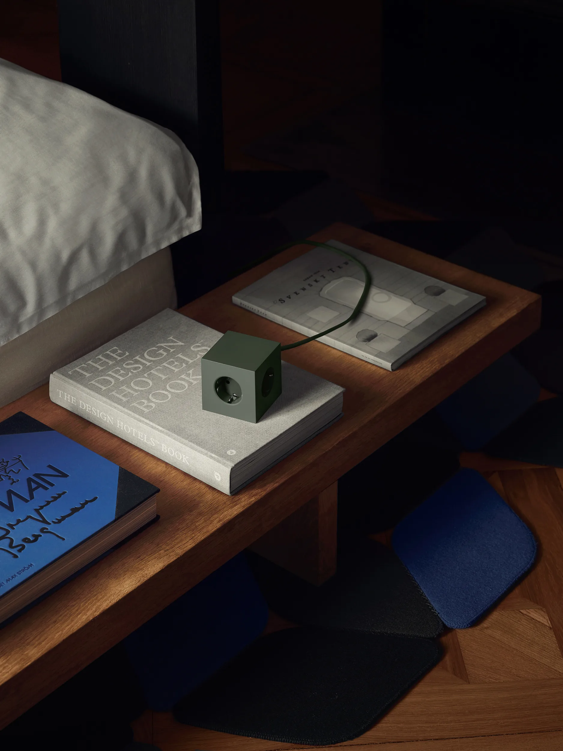 Square 1 πολύπριζο USB-C 30W 3 μ, Oak Green Avolt