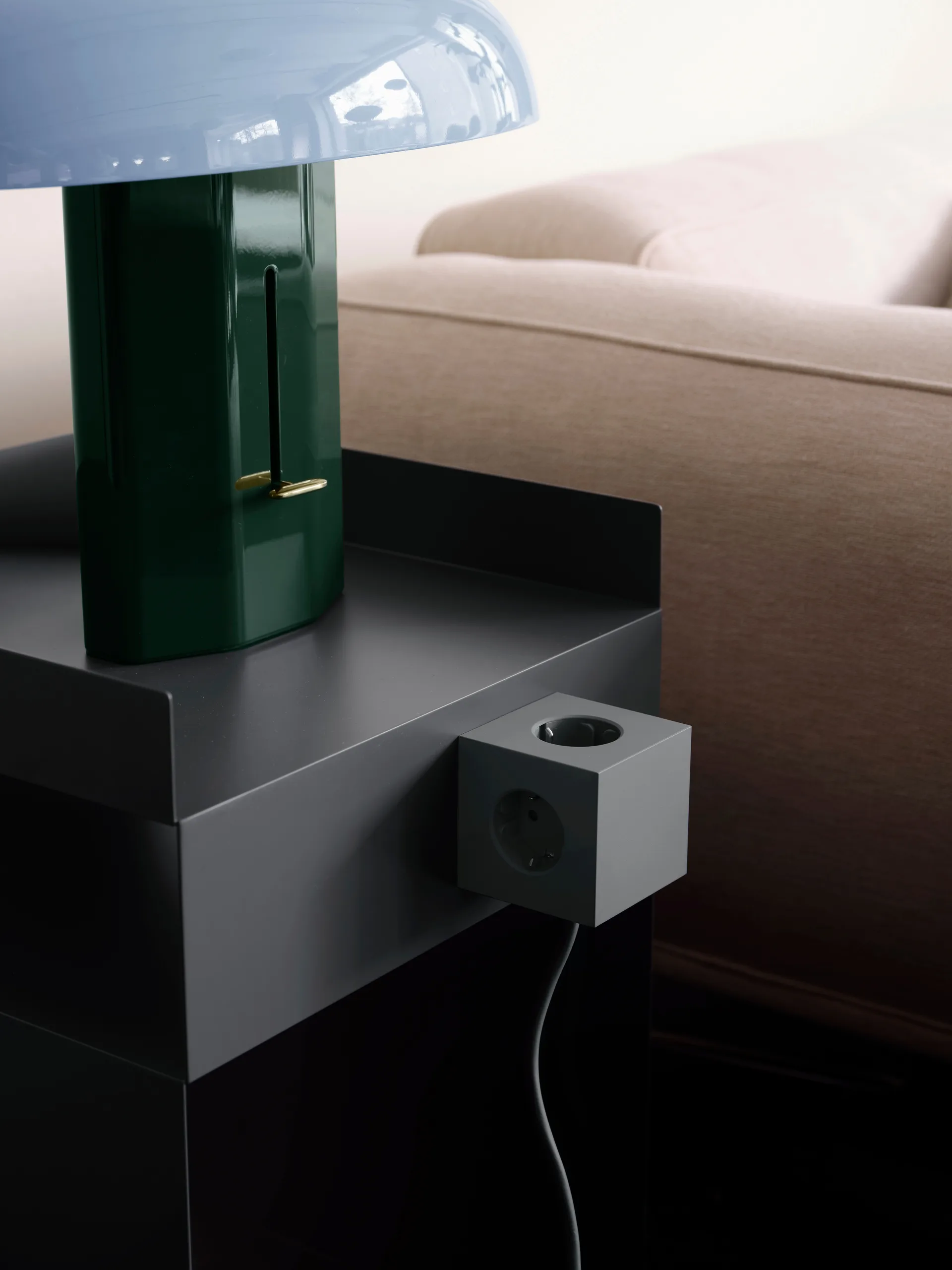 Square 1 πολύπριζο USB-C 30W 3 μ, Oak Green Avolt