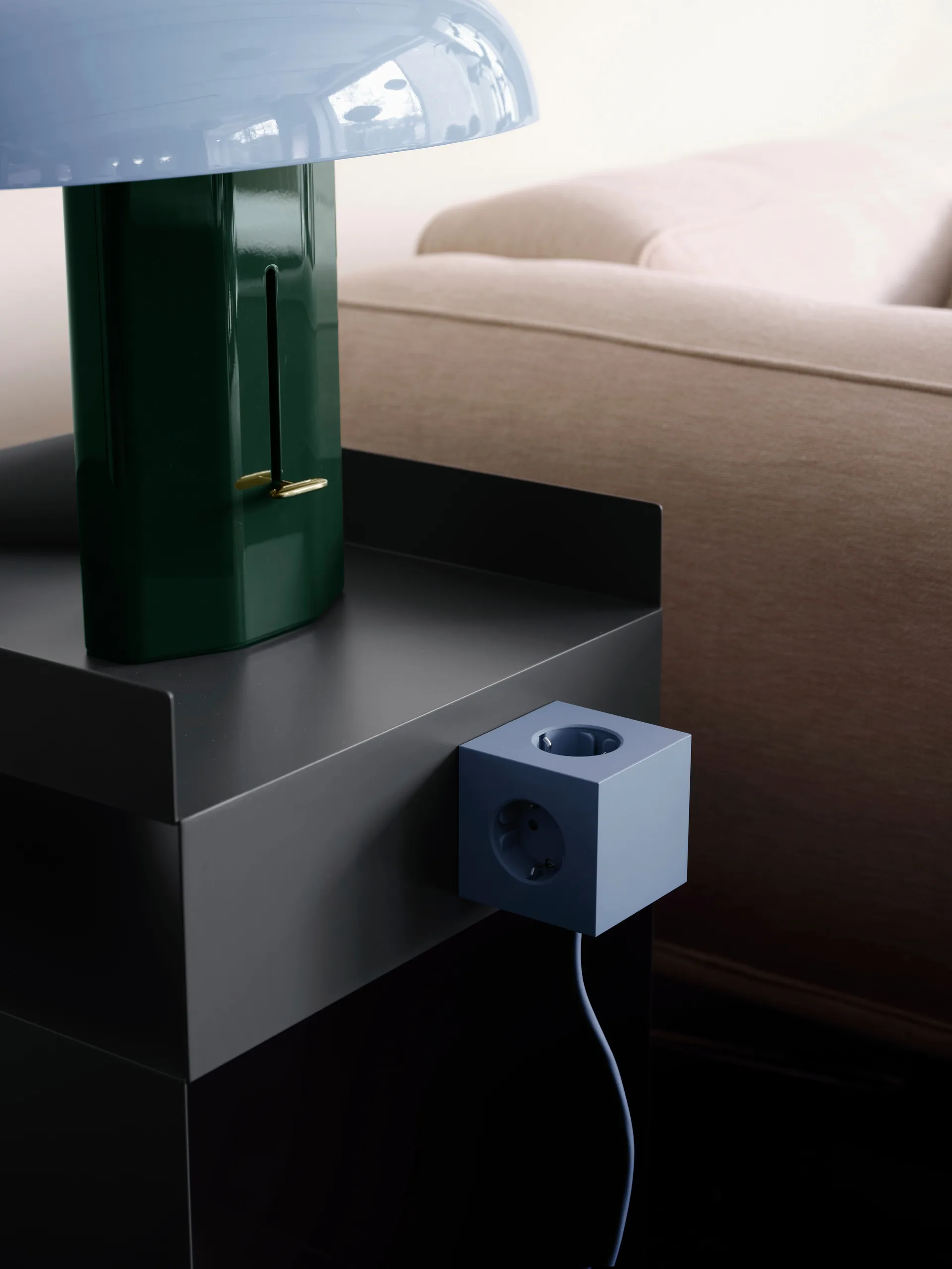 Square 1 πολύπριζο USB-C 30W 3 μ, Shark Blue Avolt