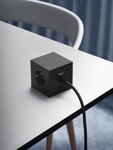 Square 1 πολύπριζο USB-C 30W 3 μ - Stockholm Black - Avolt