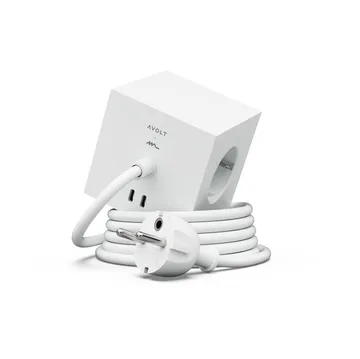 Square 1 πολύπριζο USB-C 30W 3 μ - White Martinelli Luce edition - Avolt