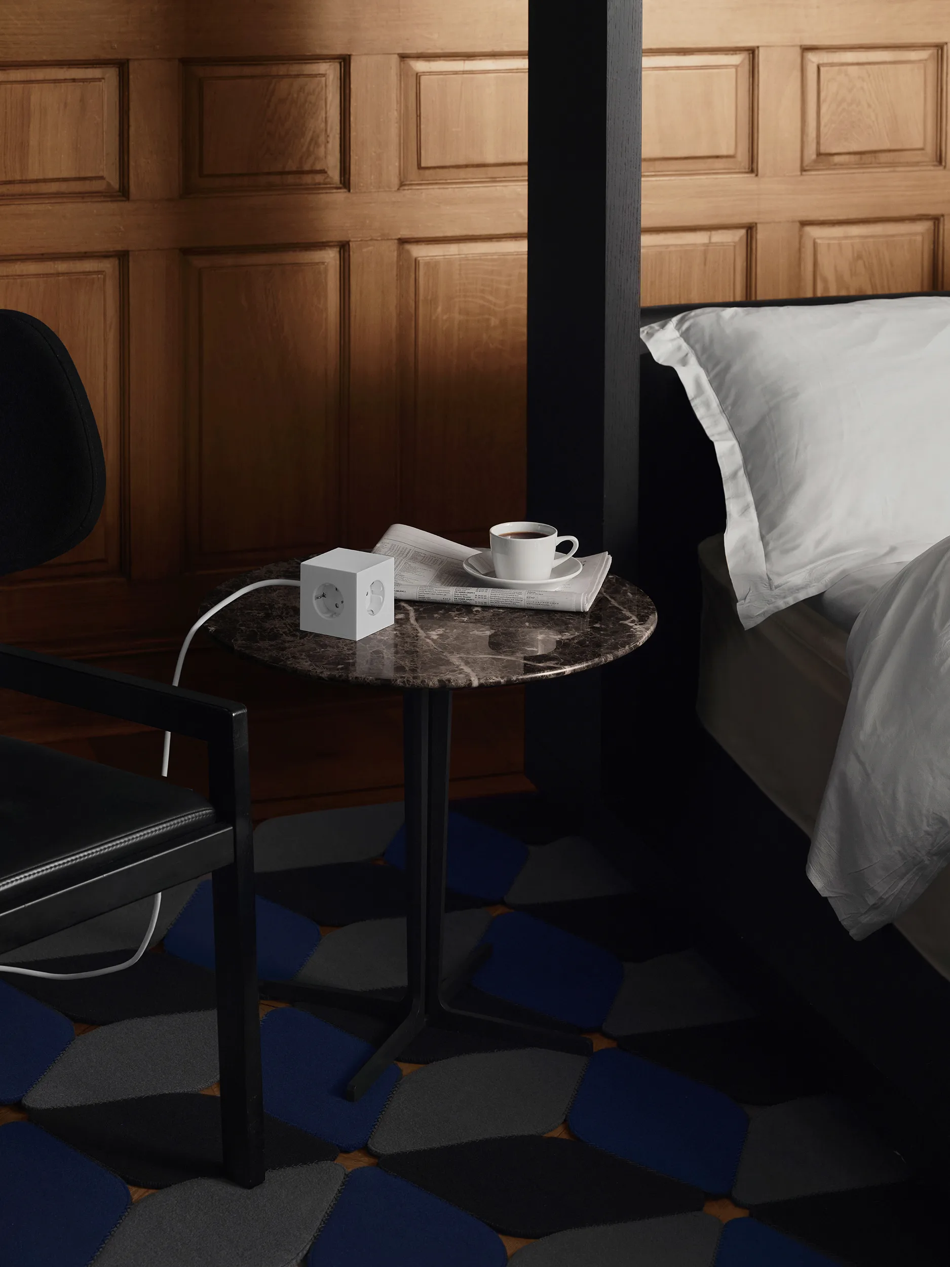 Square 1 πολύπριζο USB-C 30W 3 μ, White Martinelli Luce edition Avolt