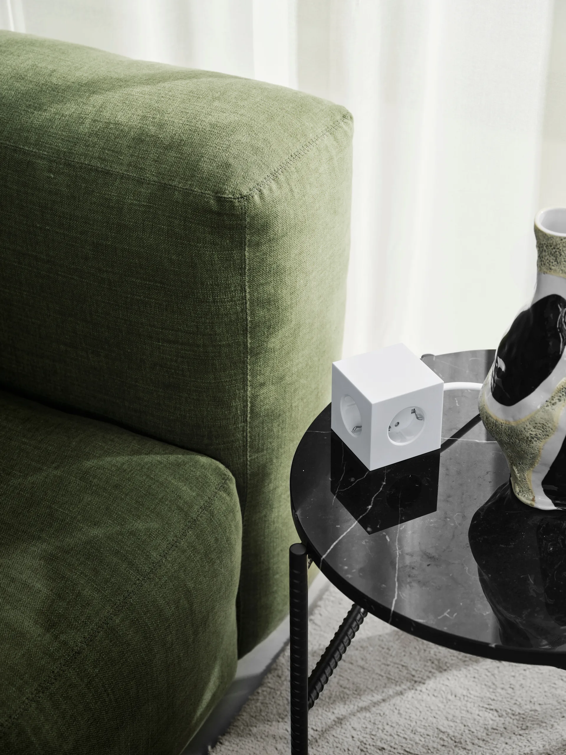 Square 1 πολύπριζο USB-C 30W 3 μ, White Martinelli Luce edition Avolt