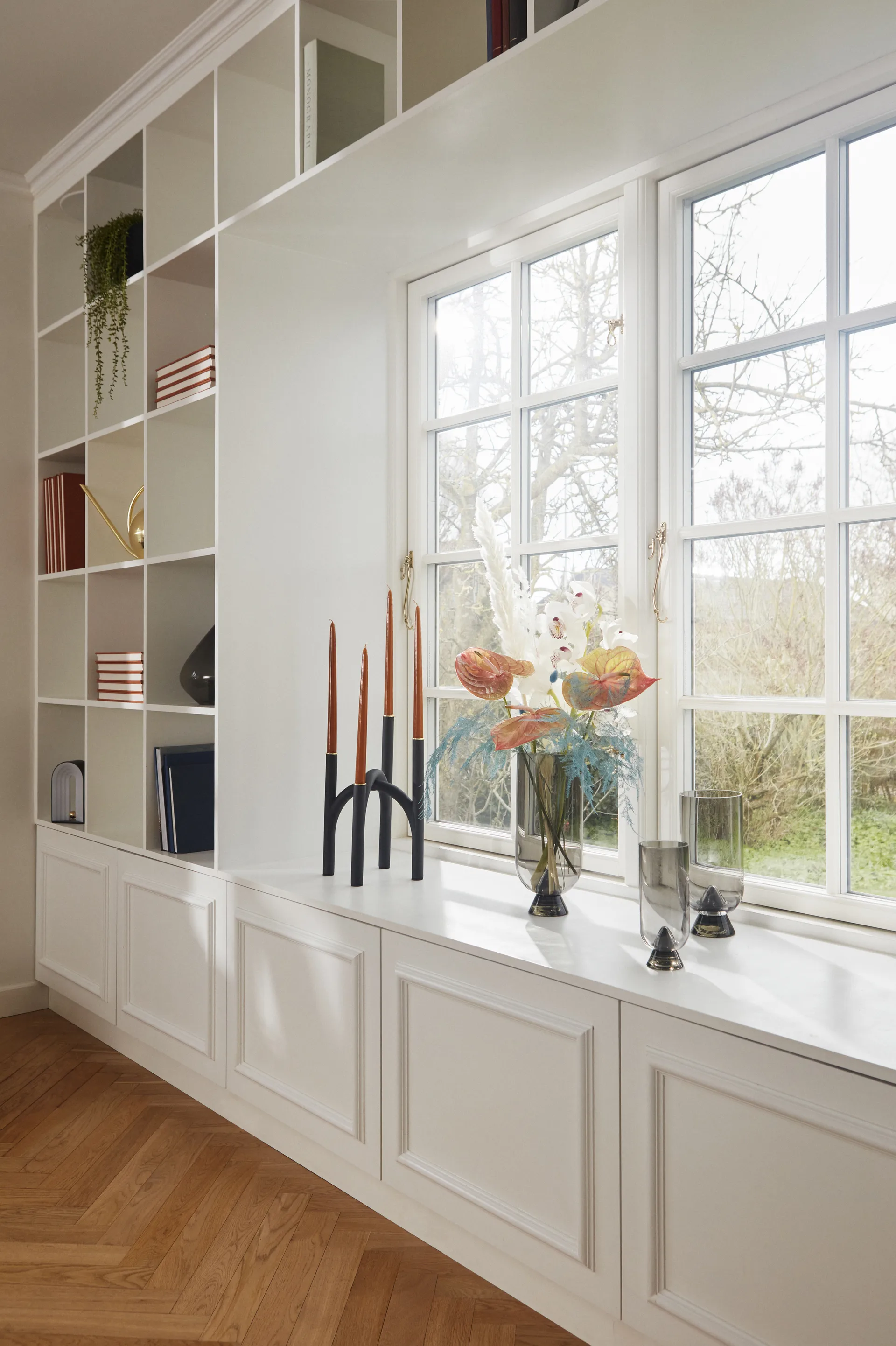 Angui κηροπήγιο 34 cm, Μαύρο-χρυσαφί AYTM