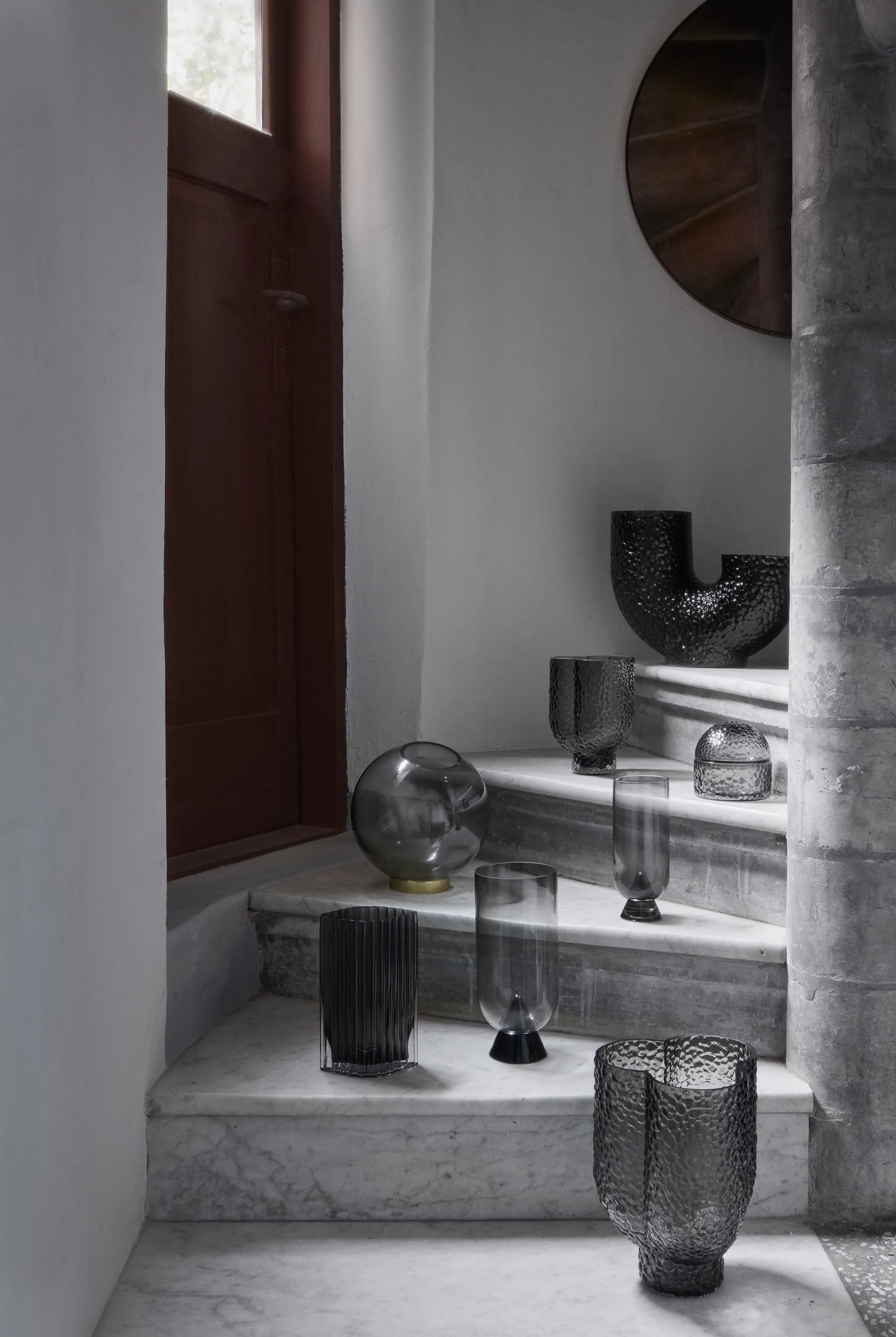 Arura trio βάζο 25 cm, Μαύρο AYTM