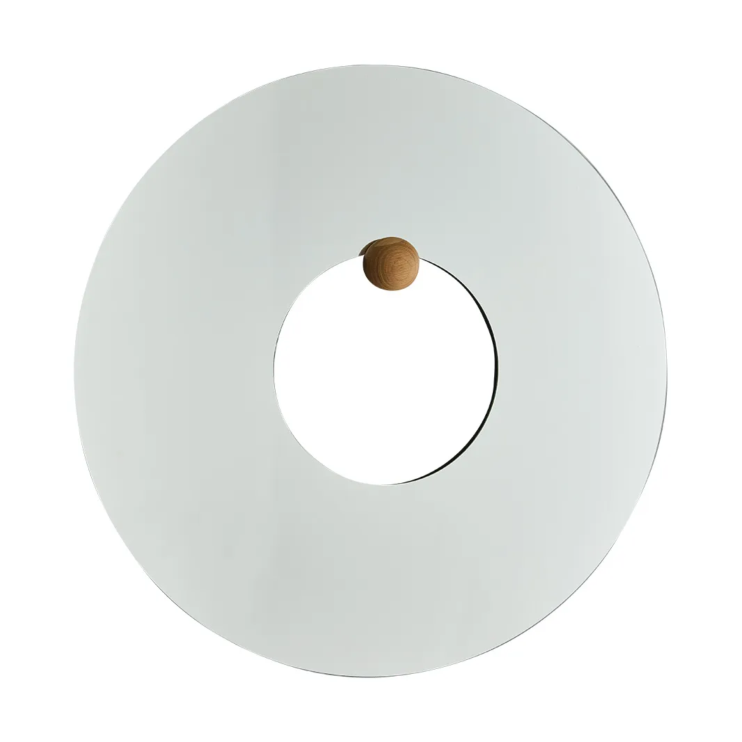 Καθρέφτης τοίχου Castellum Ø80 εκ., Clear-oiled oak AYTM