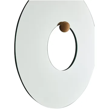 Καθρέφτης τοίχου Castellum Ø80 εκ. - Clear-oiled oak - AYTM